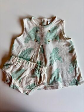 Kate Quinn Parrot Dress with bloomers 6-12M